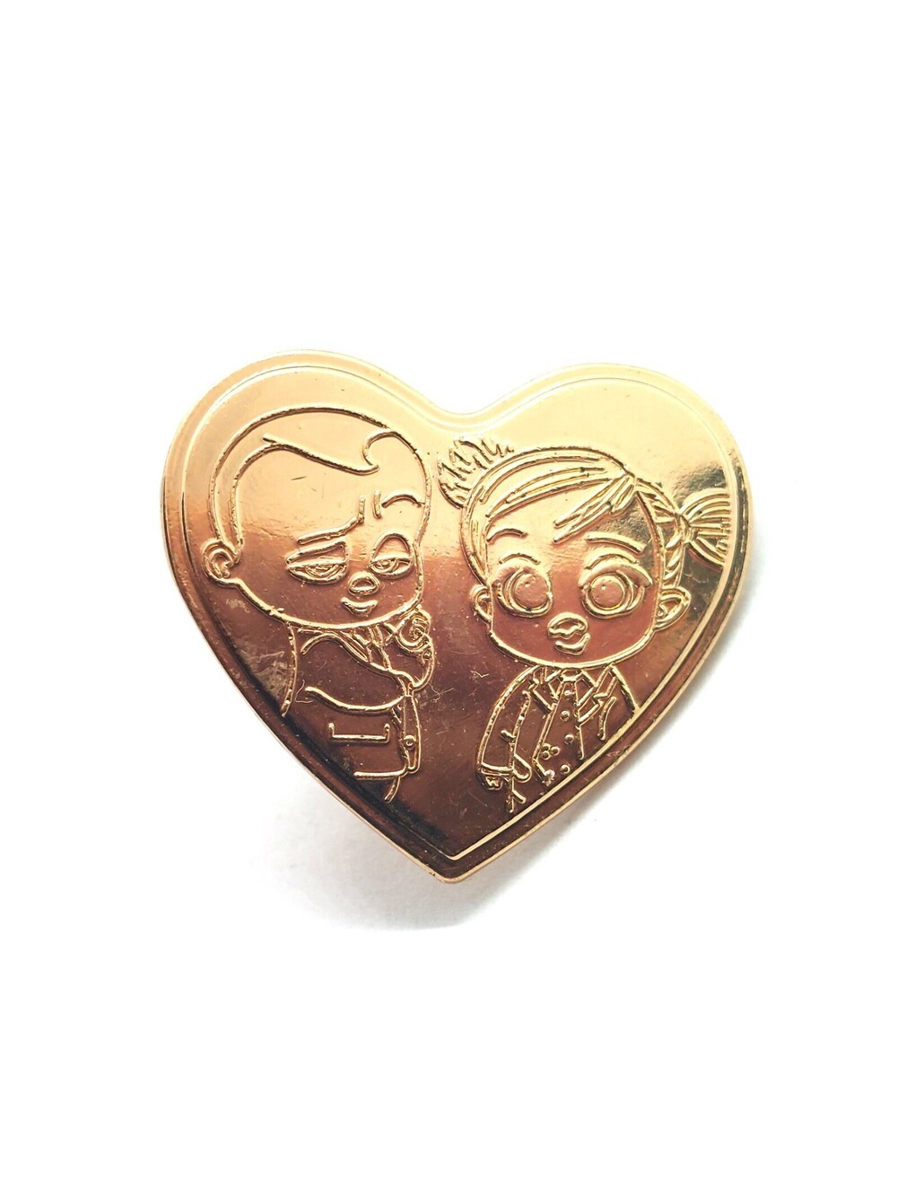 Boss Baby Pin Gold Heart DreamWorks Animation Character Brooch 2020